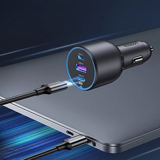 Εικόνα της Φορτιστής Αυτοκινήτου Ugreen EC705  Dual USB-C & USB-A 130W Gray 35025