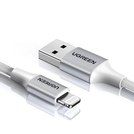 Εικόνα της Καλώδιο Ugreen US199 USB-A to Lightning 1.5m Silver 60162