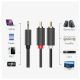 Εικόνα της Καλώδιο Ugreen AV102 2x RCA Male to 3.5mm Mini Jack Male 3m Black 10512