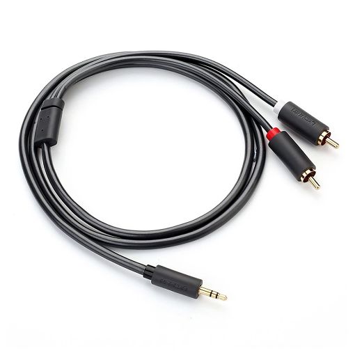 Εικόνα της Καλώδιο Ugreen AV102 2x RCA Male to 3.5mm Mini Jack Male 3m Black 10512