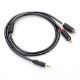 Εικόνα της Καλώδιο Ugreen AV102 2x RCA Male to 3.5mm Mini Jack Male 3m Black 10512