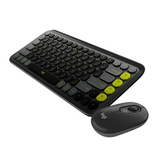 Εικόνα της Πληκτρολόγιο-Ποντίκι Logitech Pop Icon Combo Bluetooth Graphite/Green 920-013140
