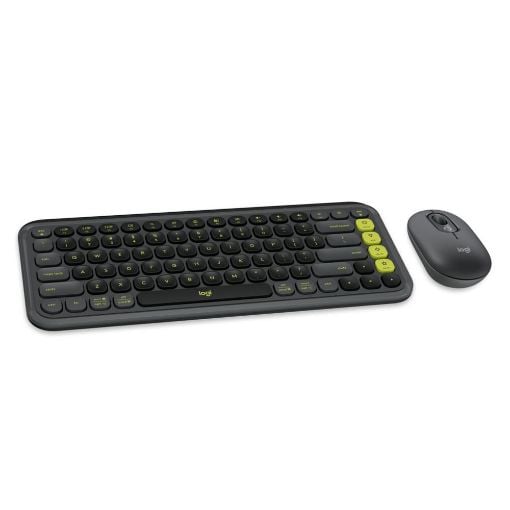Εικόνα της Πληκτρολόγιο-Ποντίκι Logitech Pop Icon Combo Bluetooth Graphite/Green 920-013140
