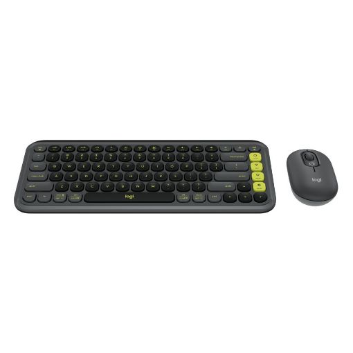 Εικόνα της Πληκτρολόγιο-Ποντίκι Logitech Pop Icon Combo Bluetooth Graphite/Green 920-013140