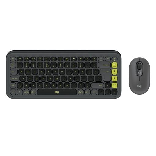 Εικόνα της Πληκτρολόγιο-Ποντίκι Logitech Pop Icon Combo Bluetooth Graphite/Green 920-013140