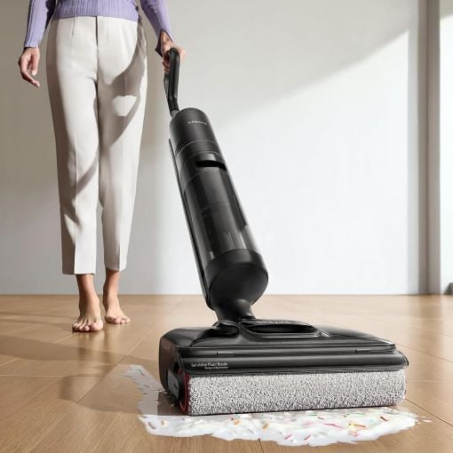 Εικόνα της Επαναφορτιζόμενη Σκούπα Stick Dreame Wet & Dry H12 Pro FlexReach 400W Black HHR44A