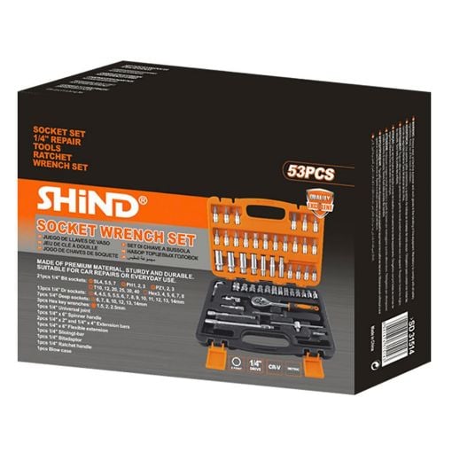 Εικόνα της Σετ Καστάνια και Καρυδάκια Shind 1/4'' 53τμχ 31514