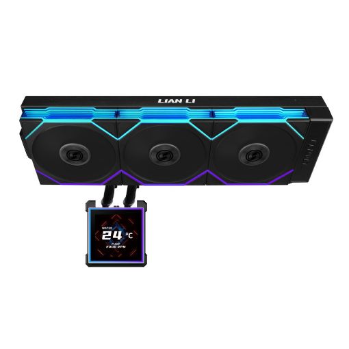Εικόνα της Lian Li Hydroshift II LCD-S 360TL RGB Fans Black G89.GHS2LCDS36TB.00