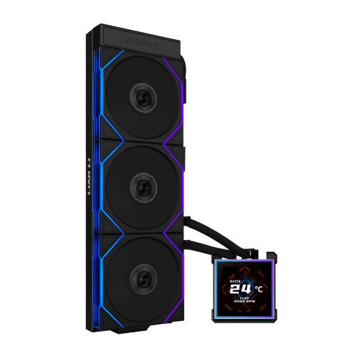 Εικόνα της Lian Li Hydroshift II LCD-S 360TL RGB Fans Black G89.GHS2LCDS36TB.00