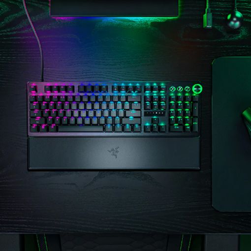 Εικόνα της Πληκτρολόγιο Razer Huntsman V3 Pro 8KHz Full RGB Analog Optical Switches Black (US) RZ03-05530100-R3M1