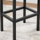 Εικόνα της Vasagle Σετ Μεταλλικά Σκαμπό Bar 40 x 30 x 65 cm 2τμχ Brown/Black LBC65X