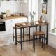 Εικόνα της Vasagle Σετ Μεταλλικά Σκαμπό Bar 40 x 30 x 65 cm 2τμχ Brown/Black LBC65X