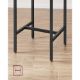 Εικόνα της Vasagle Σετ Τραπέζι Μπαρ & Σκαμπό 60 x 60 x 90 cm 3τμχ Brown/Black LBT017B01