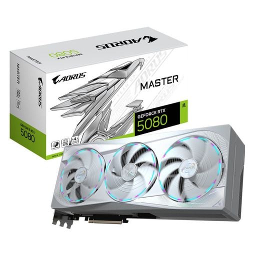Εικόνα της Gigabyte Aorus GeForce RTX 5080 Master Ice 16GB N5080AORUSM ICE-16GD