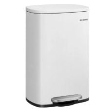 Εικόνα της Κάδος Απορριμμάτων Songmics 50Lt Λευκός LTB101W01