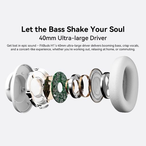 Εικόνα της Headphones Blackview FitBuds H1 Bluetooth Nebula White