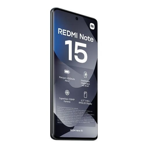 Εικόνα της Smartphone Xiaomi Redmi Note 15 4G NFC Dual Sim 8GB 256GB Black MZB0M89EU