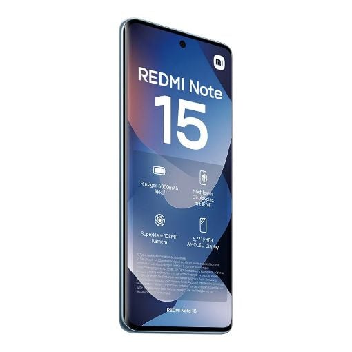 Εικόνα της Smartphone Xiaomi Redmi Note 15 4G NFC Dual Sim 6GB 128GB Glacier Blue MZB0MOKEU