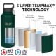 Εικόνα της Μπουκάλι Θερμός Healthy Human 621ml Forest Green