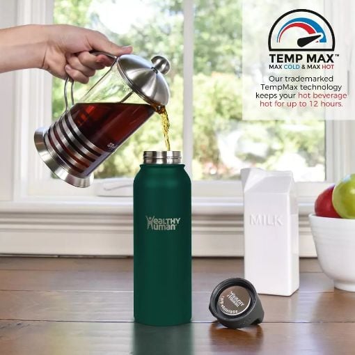 Εικόνα της Μπουκάλι Θερμός Healthy Human 621ml Forest Green