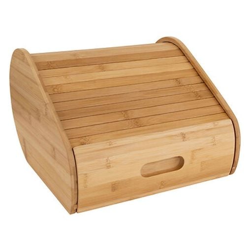 Εικόνα της Ψωμιέρα 5Five Ξύλινη με Καπάκι 30.4x33x21.6cm Μπεζ 209236