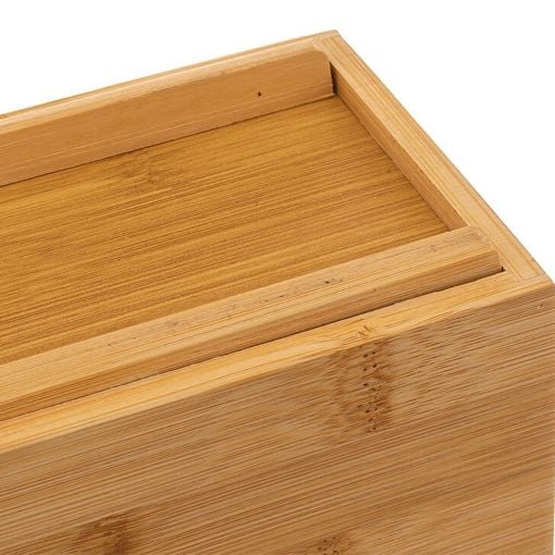 Εικόνα της Σετ Κουτί Οργάνωσης 5Five από Bamboo 18x18x10cm 4τμχ 174755