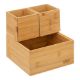 Εικόνα της Σετ Κουτί Οργάνωσης 5Five από Bamboo 18x18x10cm 4τμχ 174755