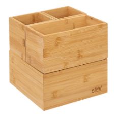 Εικόνα της Σετ Κουτί Οργάνωσης 5Five από Bamboo 18x18x10cm 4τμχ 174755