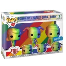 Εικόνα της Funko Pops! With Purpose: DC Pride – Heroes 3-Pack (Poison Ivy, Harley Quinn, Robin) Special Edition