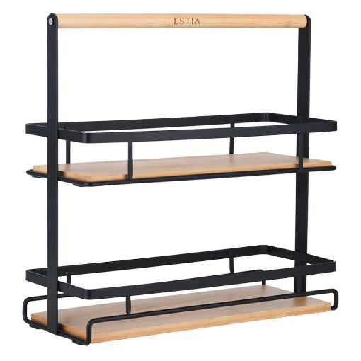 Εικόνα της Θήκη Οργάνωσης με Χερούλι Estia Bamboo Essentials 2 Επιπέδων 01-30759