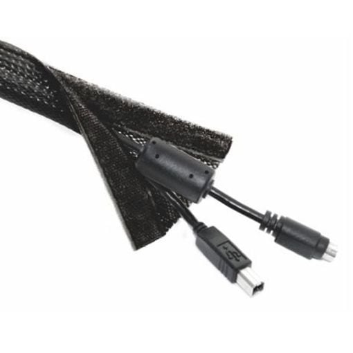 Εικόνα της Brateck VS-85 Κάλυμμα Καλωδίων Flex Wrap με Velcro 1m Black