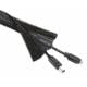 Εικόνα της Brateck VS-85 Κάλυμμα Καλωδίων Flex Wrap με Velcro 1m Black