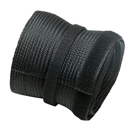 Εικόνα της Brateck VS-85 Κάλυμμα Καλωδίων Flex Wrap με Velcro 1m Black