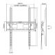 Εικόνα της Επιτοίχια Βάση Τηλεόρασης Brateck Heavy Duty Lockable 37-75" Black LP42-64AT