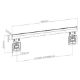 Εικόνα της Επιτοίχια Βάση Τηλεόρασης Brateck Ultra Slim Micro-Gap 43-100" Black LED-1948