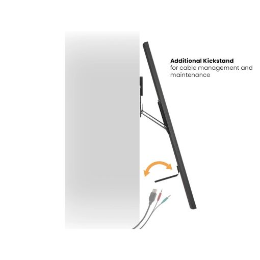 Εικόνα της Επιτοίχια Βάση Τηλεόρασης Brateck Ultra Slim Micro-Gap 43-100" Black LED-1948