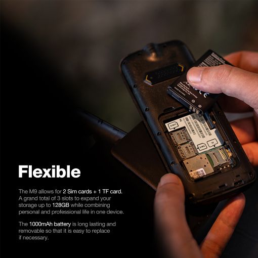 Εικόνα της Κινητό Τηλέφωνο AGM M9 2.4" Dual SIM Black