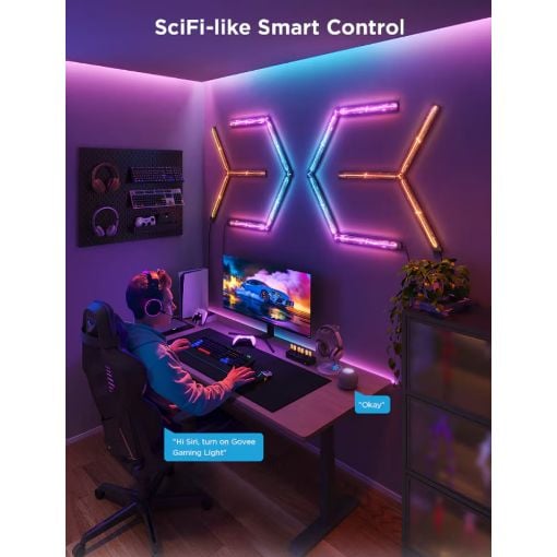 Εικόνα της Govee Gaming Wall Light Expansion Kit RGBIC 370mm H10630A5