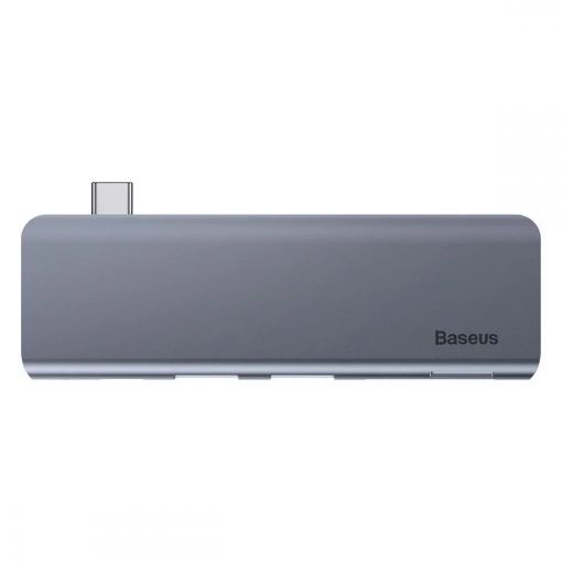 Εικόνα της USB Hub Baseus 5-in-1 USB-C to 2xUSB-A 3.0 & DisplayPort Grey CAHUN-K0G