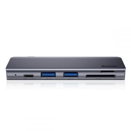 Εικόνα της USB Hub Baseus 5-in-1 USB-C to 2xUSB-A 3.0 & DisplayPort Grey CAHUN-K0G