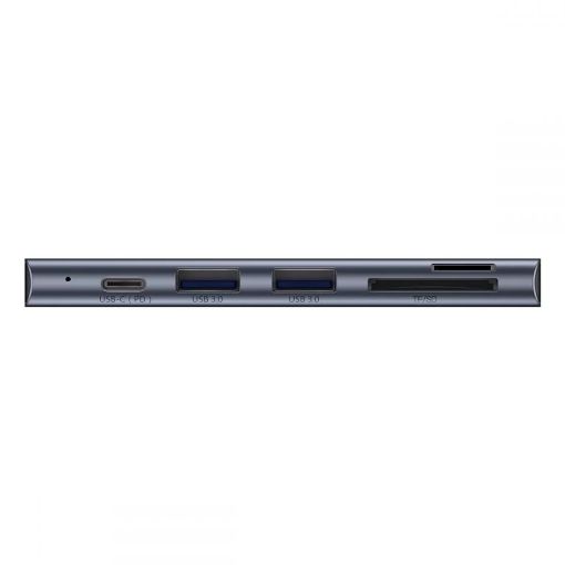 Εικόνα της USB Hub Baseus 5-in-1 USB-C to 2xUSB-A 3.0 & DisplayPort Grey CAHUN-K0G