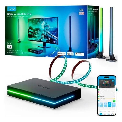 Εικόνα της Govee AI Sync Box Kit 2 RGBIC + RGBWIC Wi-Fi/ Bluetooth/HDMI 2.1 H6603