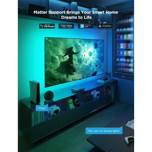 Εικόνα της Govee AI Sync Box 2 RGBICW & RGBWIC – Wi-Fi, Bluetooth, HDMI 2.1 75-85" H6604
