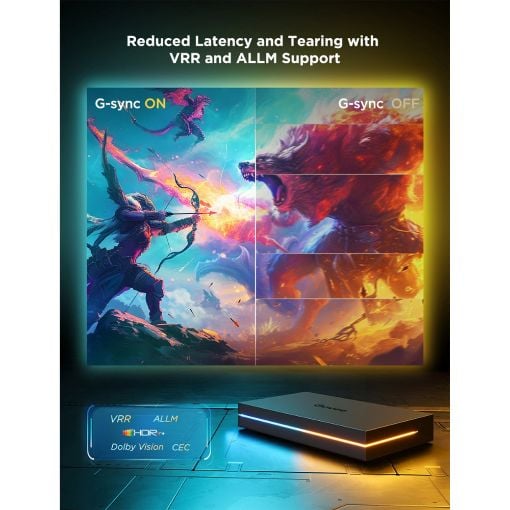 Εικόνα της Govee AI Sync Box 2 RGBICW & RGBWIC – Wi-Fi, Bluetooth, HDMI 2.1 75-85" H6604