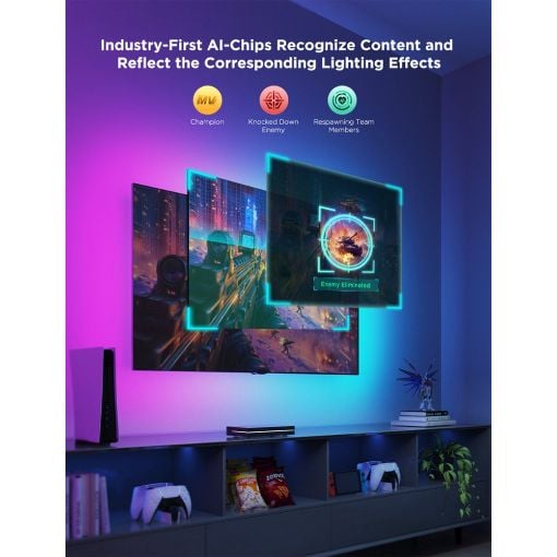 Εικόνα της Govee AI Sync Box 2 RGBICW & RGBWIC – Wi-Fi, Bluetooth, HDMI 2.1 75-85" H6604