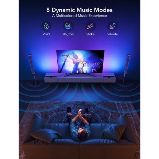 Εικόνα της Govee TV Light Bars RGBIC WiFi/Bluetooth 45"–70" H6046