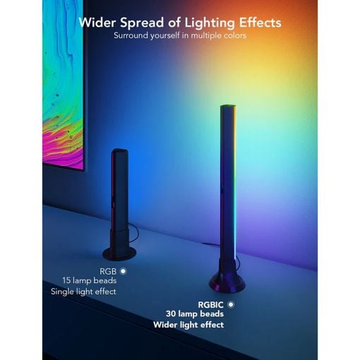 Εικόνα της Govee TV Light Bars RGBIC WiFi/Bluetooth 45"–70" H6046