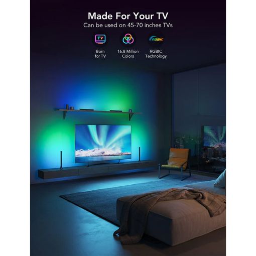 Εικόνα της Govee TV Light Bars RGBIC WiFi/Bluetooth 45"–70" H6046