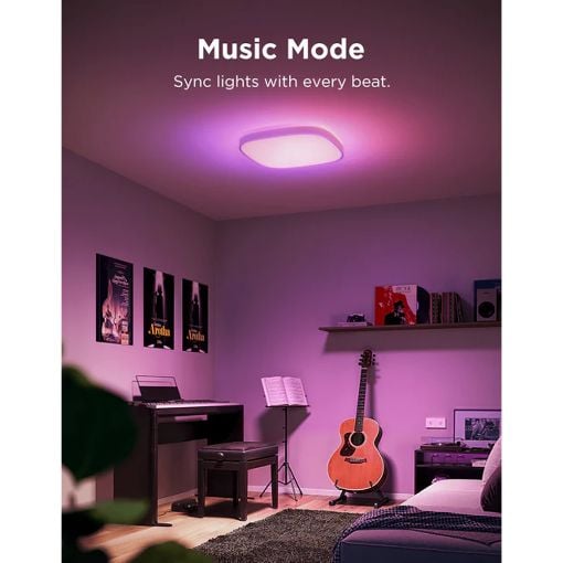 Εικόνα της Govee Square Smart Ceiling Light RGBWW + RGBIC Wi-Fi/Bluetooth 12" H80A4