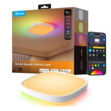Εικόνα της Govee Square Smart Ceiling Light RGBWW + RGBIC Wi-Fi/Bluetooth 12" H80A4